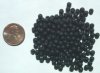 200 4mm Matte Black Round Glass Beads